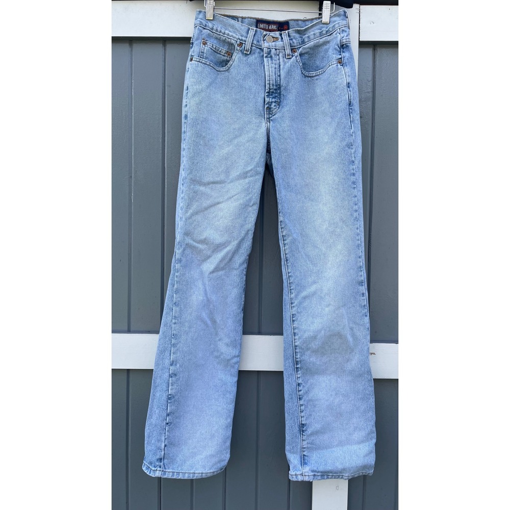 Vintage Limited Jeans Womens 8R Light Wash Boot Cut Denim High Rise Made in USA‎